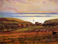 Sonnenlicht Fair Downs auf dem Meer britischen William Holman Hunt Szenerie